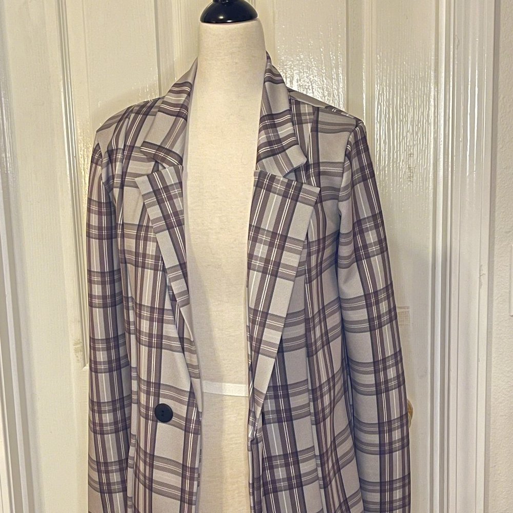 Plaid Blazer